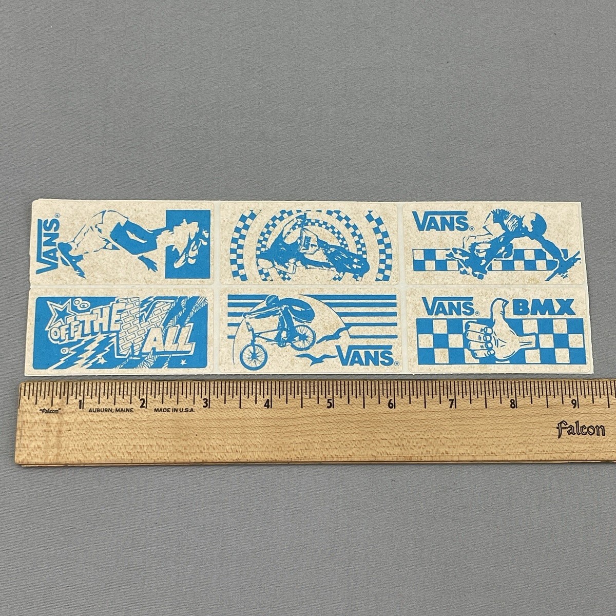 NOS Vintage Vans Skateboard Sticker BMX Surf Original 70s 80s Bike 