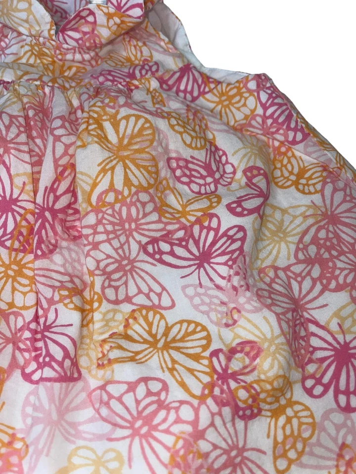 Vestido First Impressions Infantil Niñas Talla 12M Rosa Naranja Mariposas  Foto 4 de 4