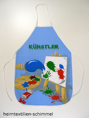 2 Kinder Schürzen Set - 65x70cm Für Malen, Kochen Und Basteln