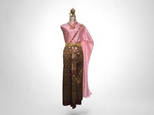 Thai Traditional outfit Sarong is for 20-35 inches waist Carnival Bridal