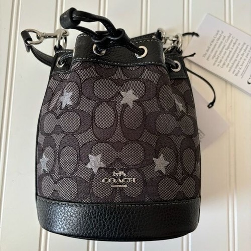 Coach | Damen Dempsey Bucket Bag Signature Jacquard mit Sternenstickerei Neu mit Etikett - Bild 5 von 15