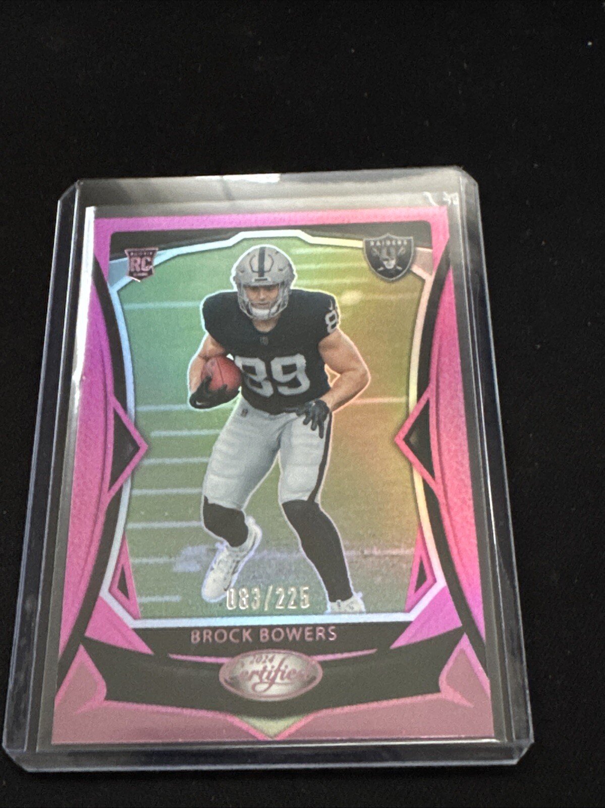 2024 Panini Certified Brock Bowers Pink /225 - #110 Raiders 🔥🔥🔥🔥