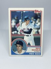 1983 Reid Nicholes #446 Boston Red Sox Topps Free Shipping