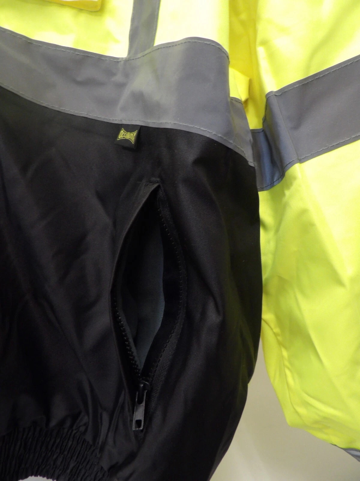 Yellow Workwear OccuNomix Collared Lined Jacket Coat Men's Size XL - product detail image 15