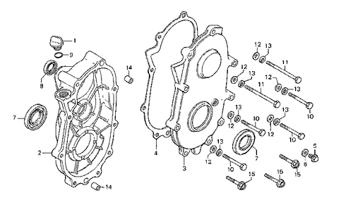 HONDA Fl250 Odyssey , REDUCTION CASE COVER Gasket '77-'84     (Hon F250-6L) - Bild 2 von 2