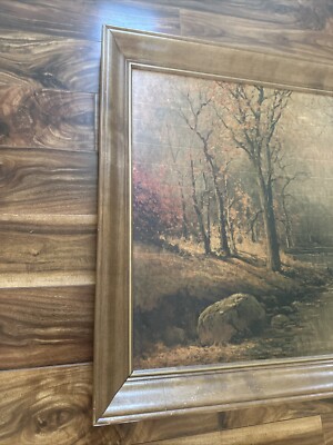 Robert Wood 56 “October Morn” Vintage framed, signed 40