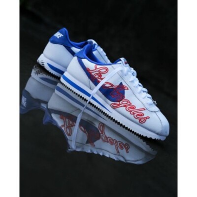 Nike Cortez Basic Leather LOS ANGELES White Royal Blue 12.5 DA4402