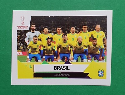2022 EO South America Qualifiers FIFA Qatar #013 BRAZIL SOCCER TEAM Sticker 
