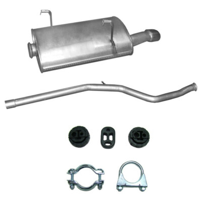 Auspuff Schalldämpfer MSD + KIT für Peugeot 206 Kombi HDi