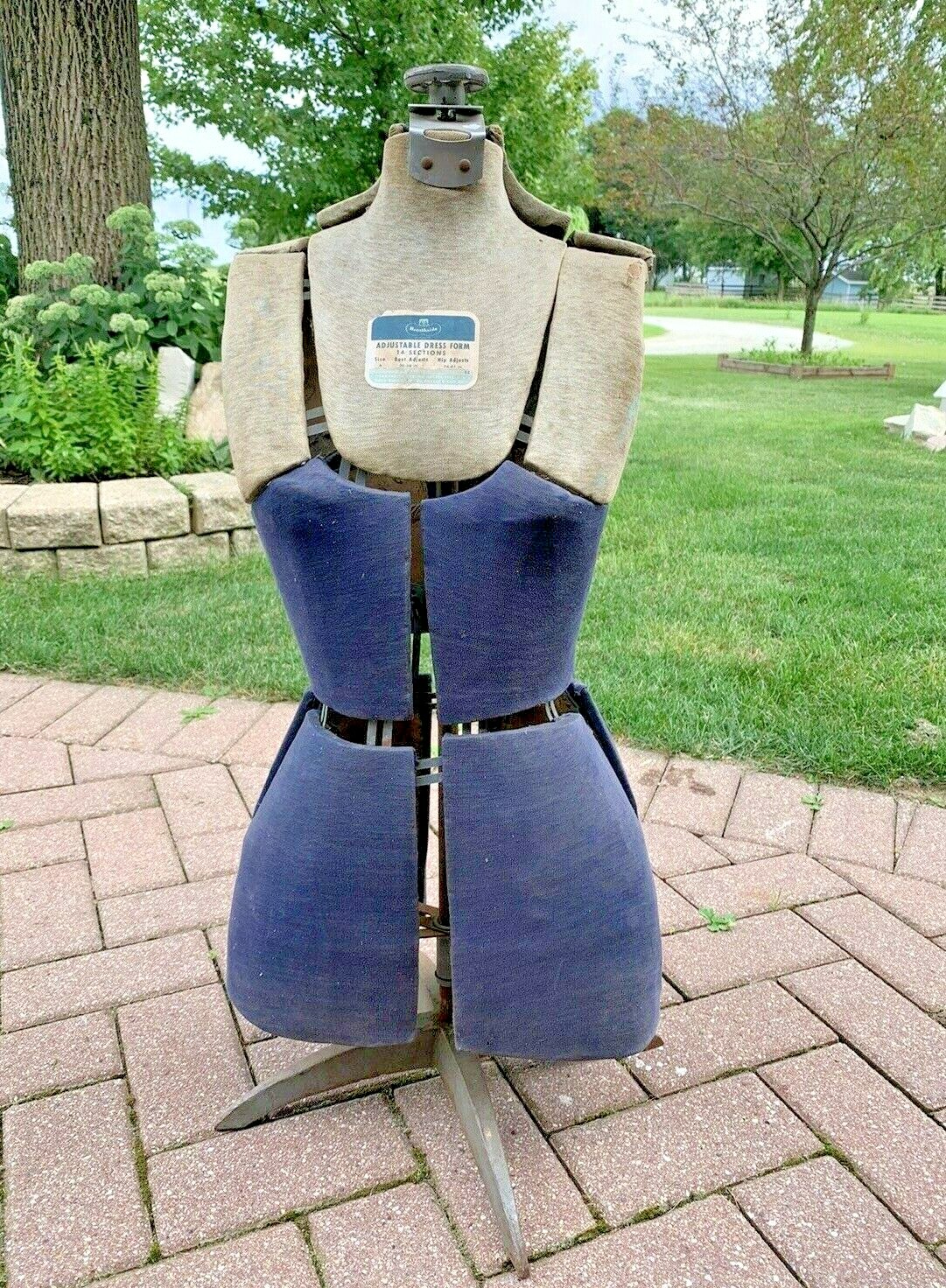 Antique Vintage Mannequin Dress Form Adjustable By HEARTHSIDE eBay
