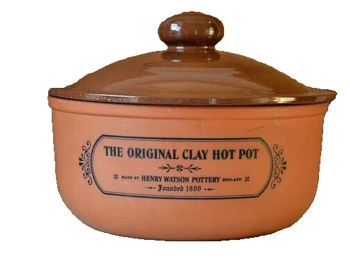 The Original Clay Hot Pot Henry Watson Pottery Suffolk NEW IN BOX