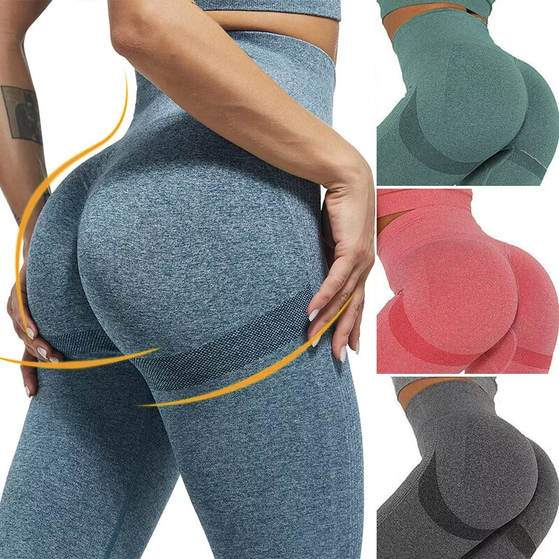 KIWI RATA Women Sport Butt Lift Anti Cellulite Leggings High Waist