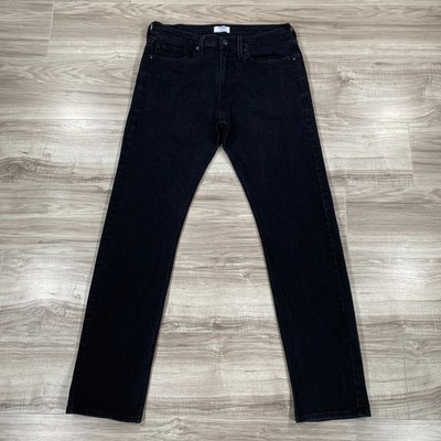 Levi Denizen Jeans Mens 34x34 Black Stretch Denim Pants 232 Slim Straight