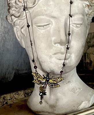Kirts Folly Day Dreamer Dragonfly Crystal Necklace -  Stunning