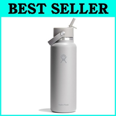 40oz Birch Gray Insulated Water Bottle with Flex Straw Cap