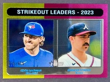 Gausman / Strider 2024 Topps Heritage Strikeout Leaders Chrome #312 #'d/699