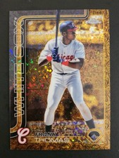 2025 Topps Chrome Gilded Frank Thomas Gold Mini Diamond /50 #105 White Sox