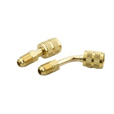 Mini Split Adapter Kit 5/16 to 1/4 R410A Brass Straight 45 for Flare Tool