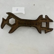 Antique Vintage John Deere Van Brunt Embossed Farm Implement Tractor Wrench Tool