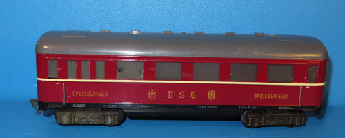 Fleischmann 411 Spur 0 Speisewagen DSG 4achs Top #9347 | Condition: Gebraucht