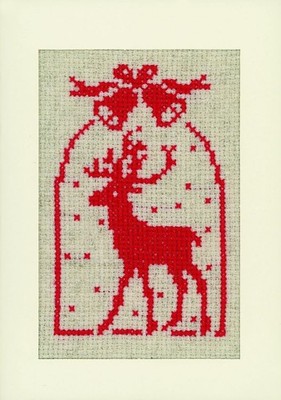 Vervaco gezähltes Kreuzstich-Set Grußkarten Weihnachten Symbole 3er Set