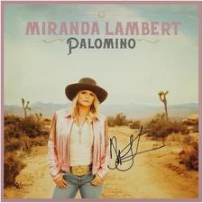 Miranda Lambert Autographed Palomino Album Cover - BAS