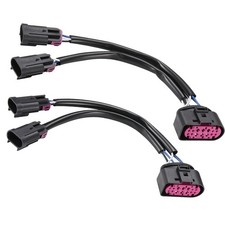 2Pcs Conversion Harnesses Quad Housing to Projector Headlight Fit for Ram Tru...