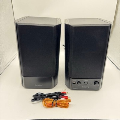 ONKYO GX-500HD Powered Speaker System Pair w/ Original Box Tested