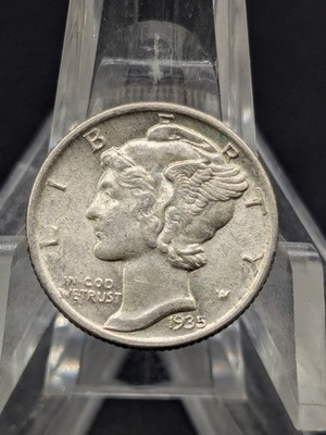 1935 Mercury Dime - AU/ Mint State Condition - Free Shipping!