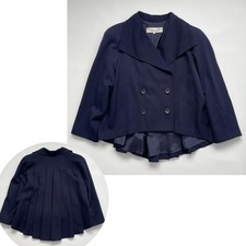 Christian Dior Pret a Porter Double Button Short Bar Jacket Navy Size M