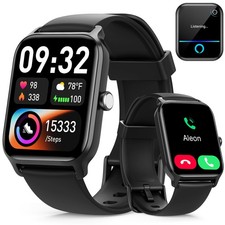 Smart Watches for Women Men, 1.85  HD Touchscreen Fitness Tracker with Call ...
