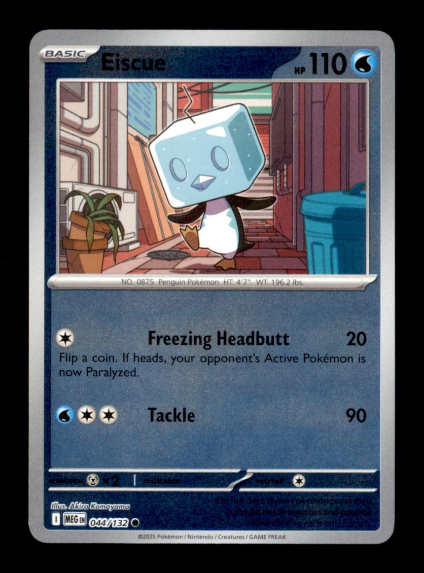 Eiscue 044/132 Common Mega Evolution Pokemon Reverse Holo Near Mint