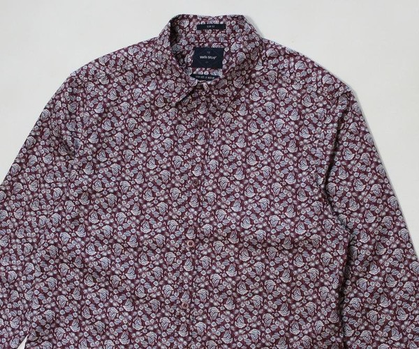 Men Topman Shirt Burgundy 38 / M / 46