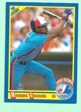 (1) MARQUIS GRISSOM 1990 SCORE # 591 EXPOS ROOKIE NM CARD (M9000). rookie card picture