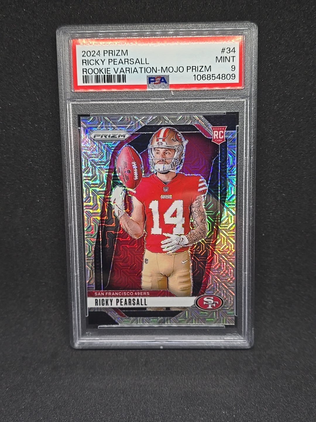2024 Prizm Ricky Pearsall Rookie Variation Mojo Prizm /25 #34 PSA 9