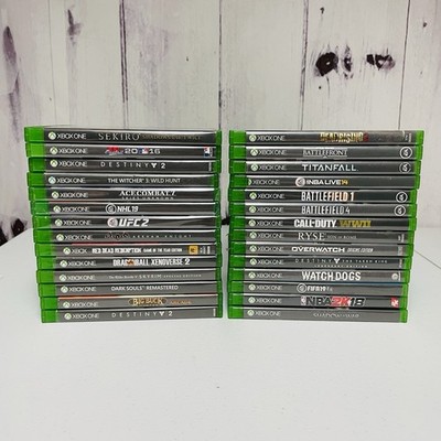 28 Xbox One Video Game Lot COD Battlefield Titanfall Destiny Watch Dogs Sekiro
