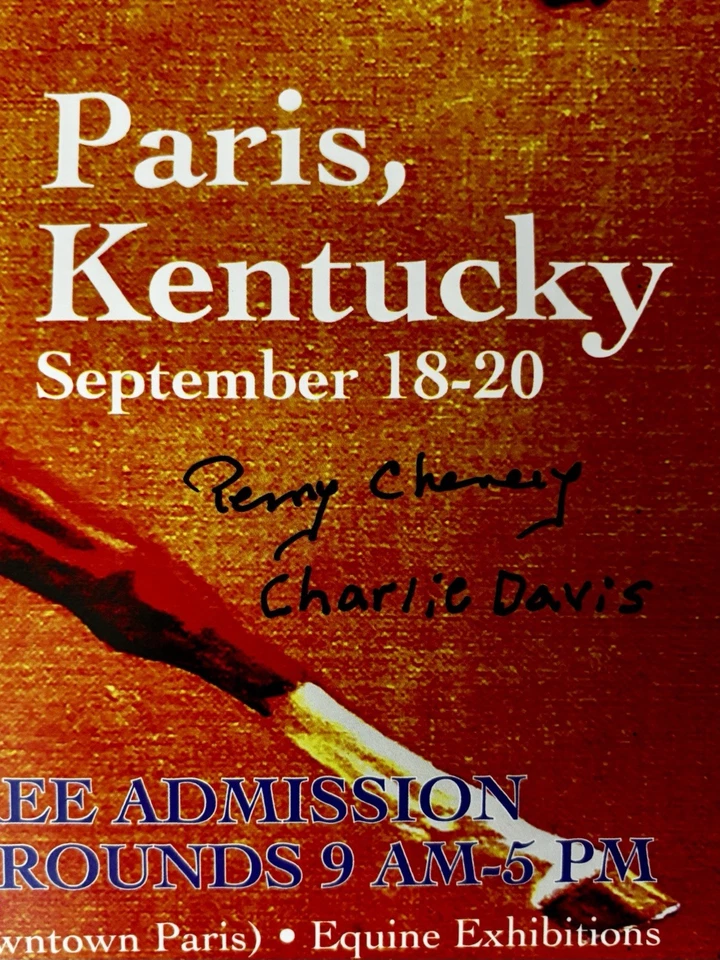 PÓSTER DEL FESTIVAL DE SECRETARÍA FIRMADO POR PENNY CHENERY, RON TURCOTTE, CHARLIE DAVIS Foto 3 de 3