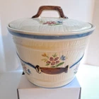 Vintage Shawnee Pottery Bucket Barrel Pail Grease Jar Butter Sugar Crock USA