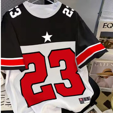 23 Printed Men's T-Shirt Short Sleeve Graphic Tee Casual Jersey Style T-Shirt