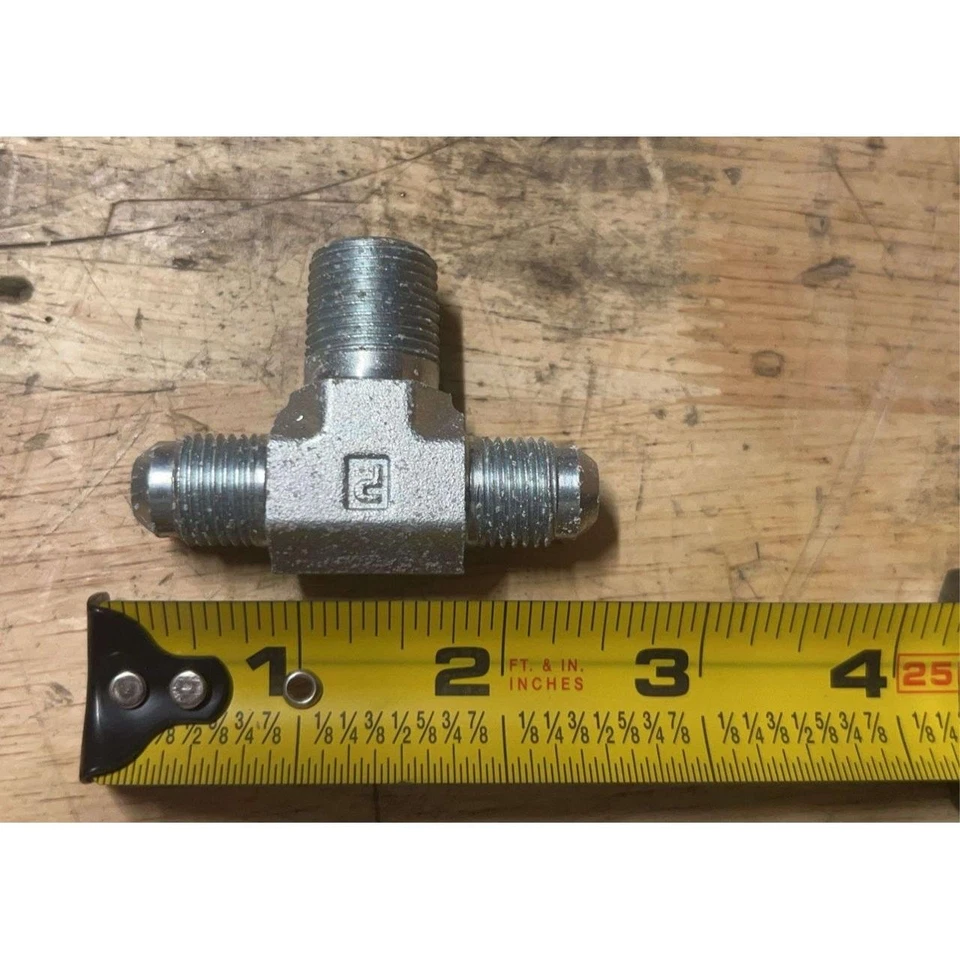 Parker Triple-Lok S 3/8" Male Branch Tee 6-6-6 STX-S High Pressure Leak-Free - Image 3 of 3