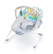 Baby Bouncer Infant Seat with Soothing Vibrations Removable Toy Bar 20 Lbs
