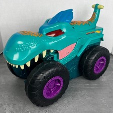XL Hot Wheels Monster Trucks Mega Wrex Motorized T-Rex Teal GYL13 Mattel Tested