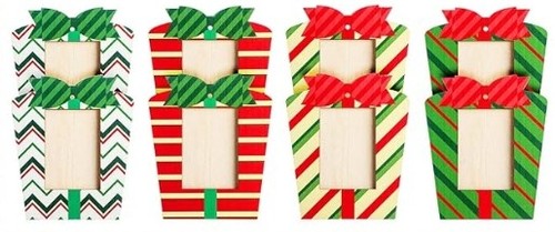 Marco de fotos colgante de Navidad adornos Navidad 8 piezas - Imagen 2 de 5