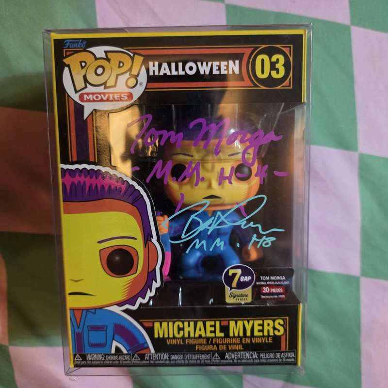 Double Signed Michael Myers Funko Pop Signed By Tom Morga And Brad Loree