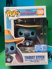 Funko Pop Disney Tourist Stitch #1569 Funko Exclusive Vinyl w Protector
