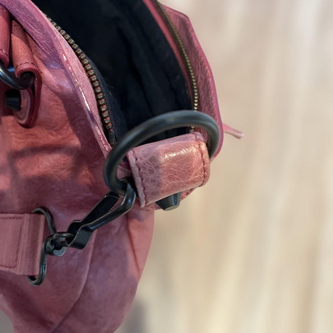 Balenciaga The First Bag Pink Leather Satchel Designer Handbag Iconic Style thumbnail 9
