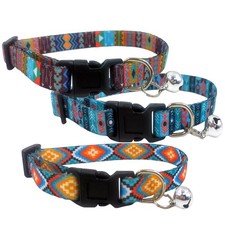 3 Pcs Polyester Decorative Cat Collars Lightweight Portable Dog Accessories