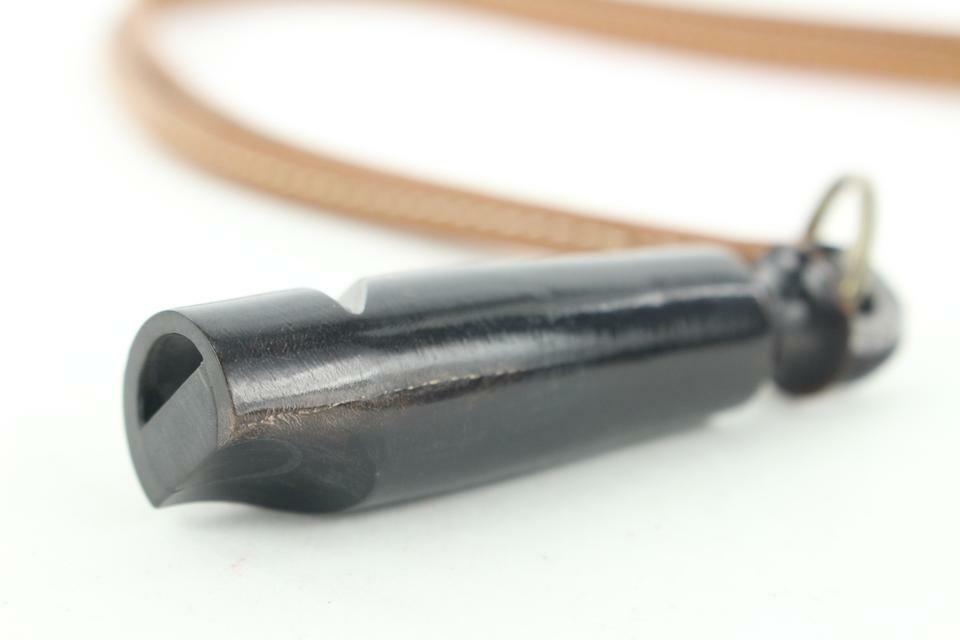 Hermès Black x Brown Wooden Dog Whistle 280her217 | eBay