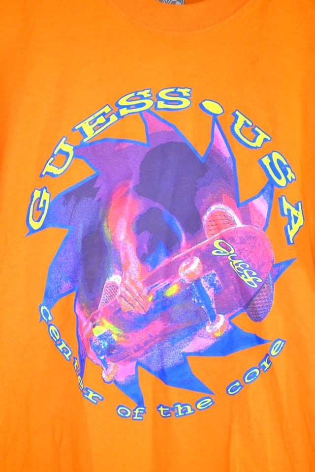 RARE Vintage Guess Jeans USA T Shirt 90s Skate Skateboarding Streetwear XL - Image 2 of 4