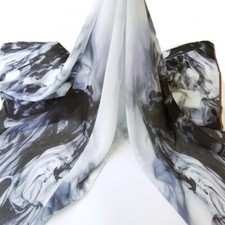 1 yard X 1.48 meter Positional Chiffon Material Painting Chiffon Fabric For Gown